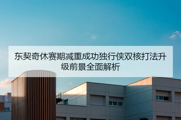 东契奇休赛期减重成功独行侠双核打法升级前景全面解析